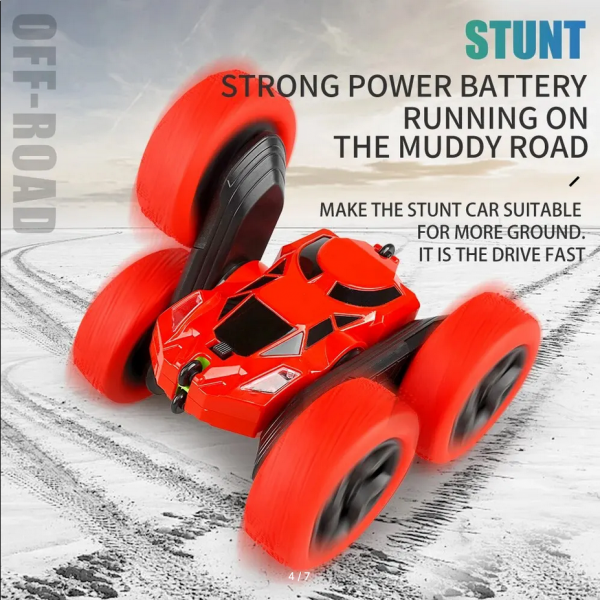 Children's stunt car with remote control, 2.4 GHz, 360 degrees