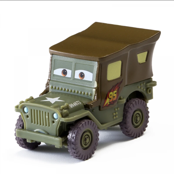 A 1:55 scale metal alloy car model by Disney Pixar